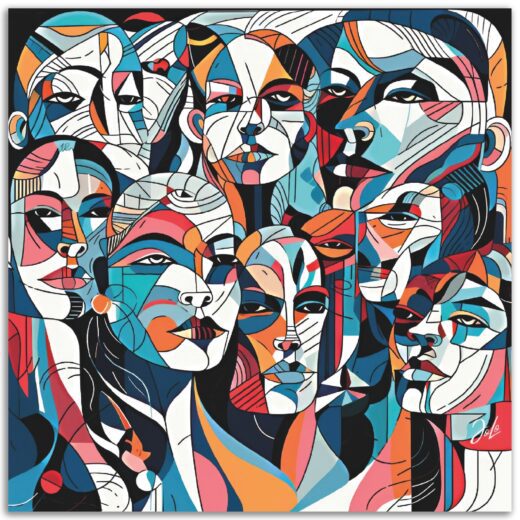 JoloCreative Wall Art Posters Prints Canvas People Art Faces