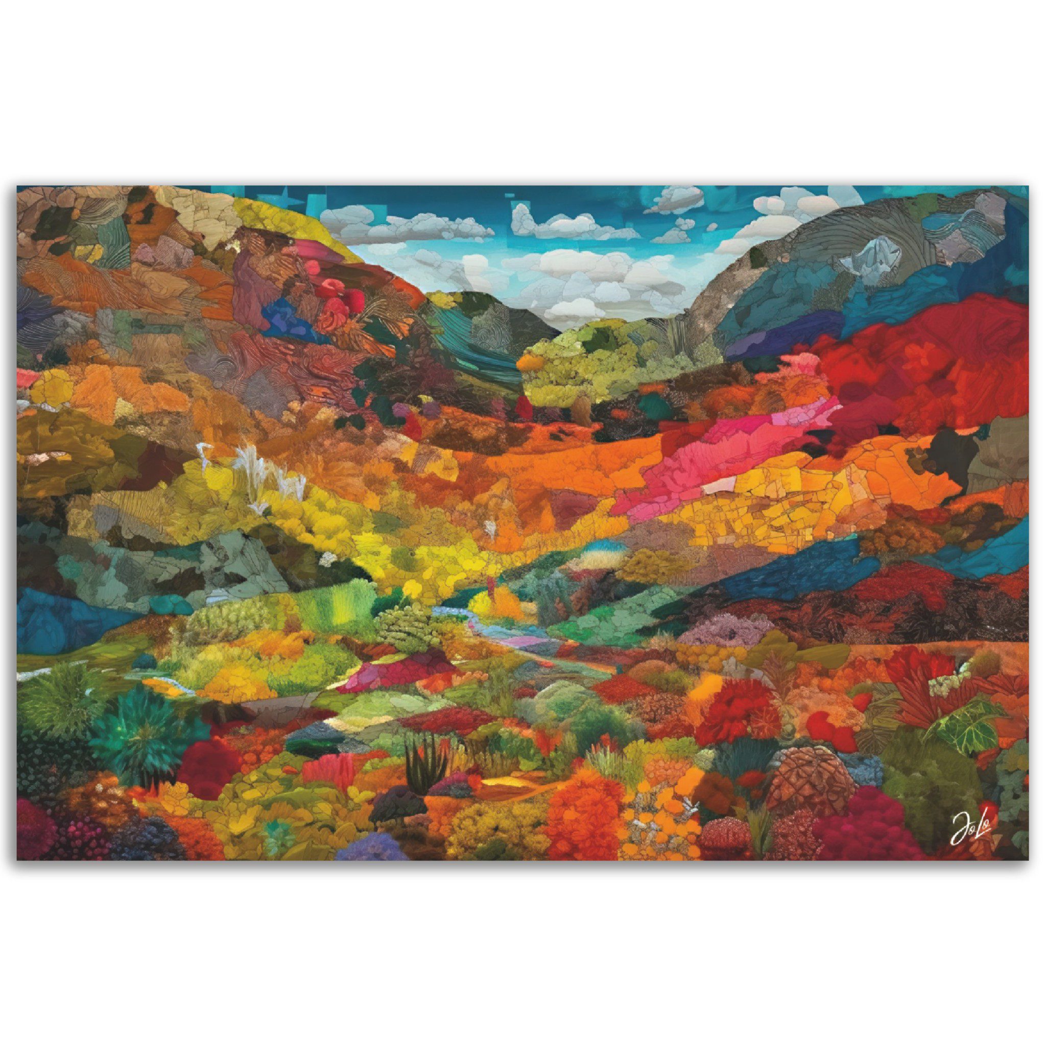 Paper Collage Landscape